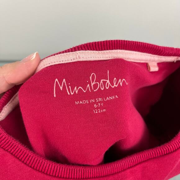 Mini Boden Gold Foil Polka Dot Twirly Skater Dress 6-7 - Picture 4 of 5